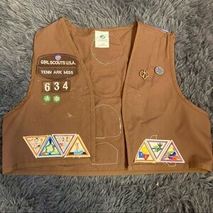 Tennessee Mississippi Arkansas Girl Scout Brownie Vest